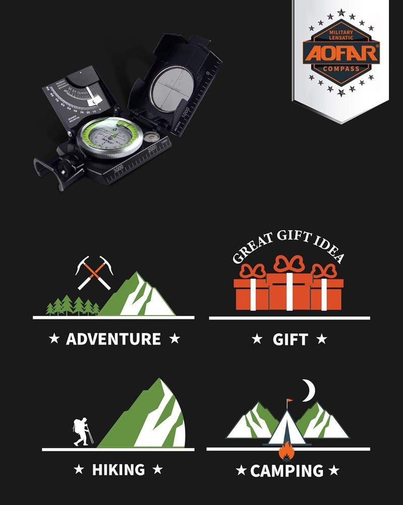 Zinc Construction Compass for Activities - AF-4074