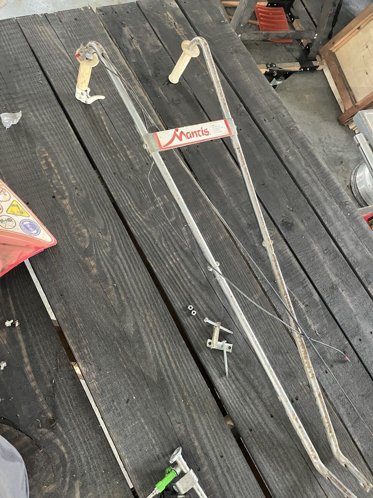 Mantis  Tiller Handles and Frame    Good Shape Free Ship