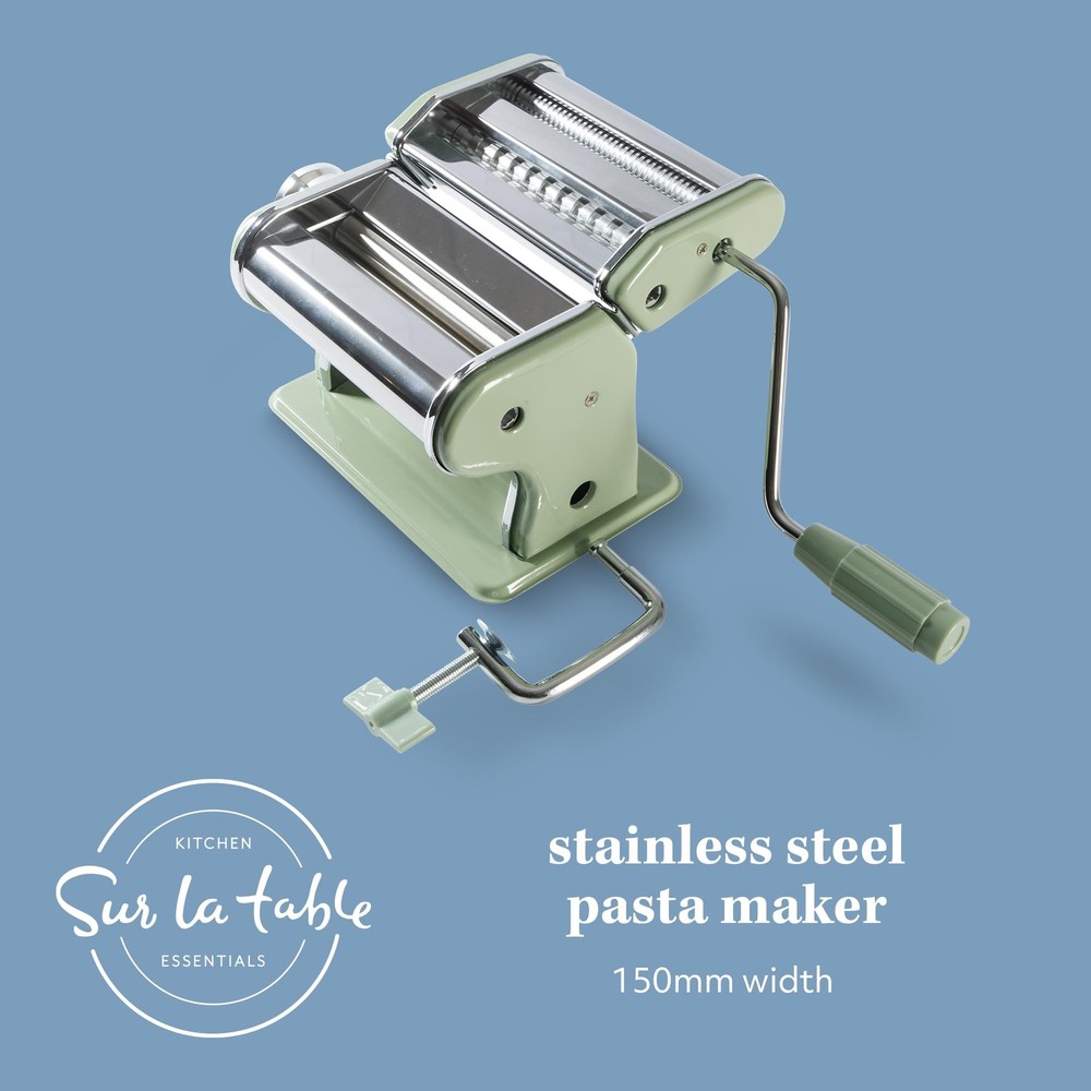 Sur La Table Kitchen Essential Va Bene Manual Pasta Maker, Juniper Green