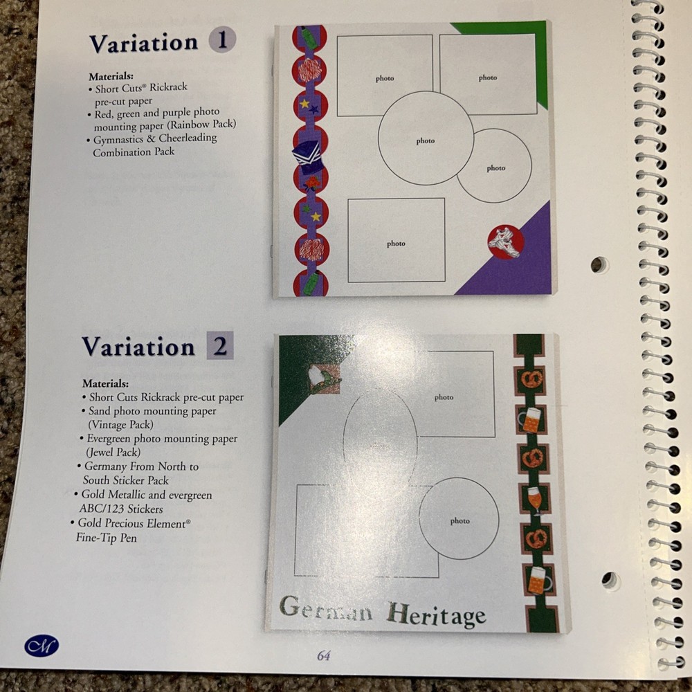 Creative Memories Fast Formulas | 4th Edition | Scrapbook Layout Methods | 2003