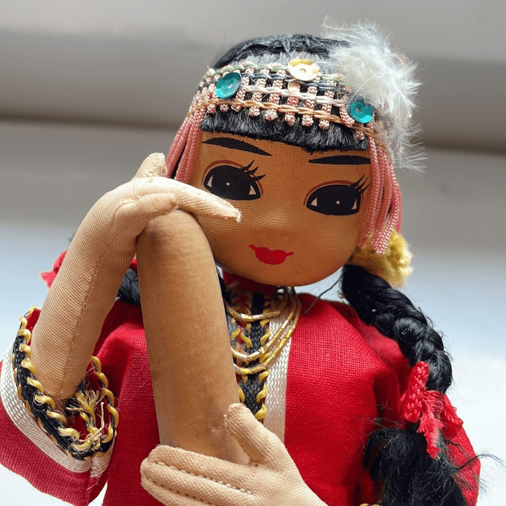 Vintage decorative Peruvian female doll