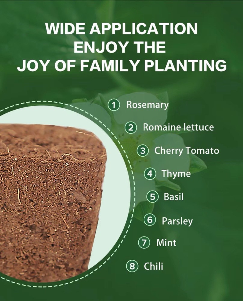 Rootpower Coco Coir Cubes for Hydroponics, Seeding, Cloning, Rosemary, Basil