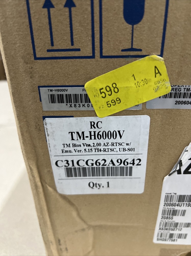 Epson TM-H6000V USB/Ethernet Receipt Printer *READ DESCRIPTION*