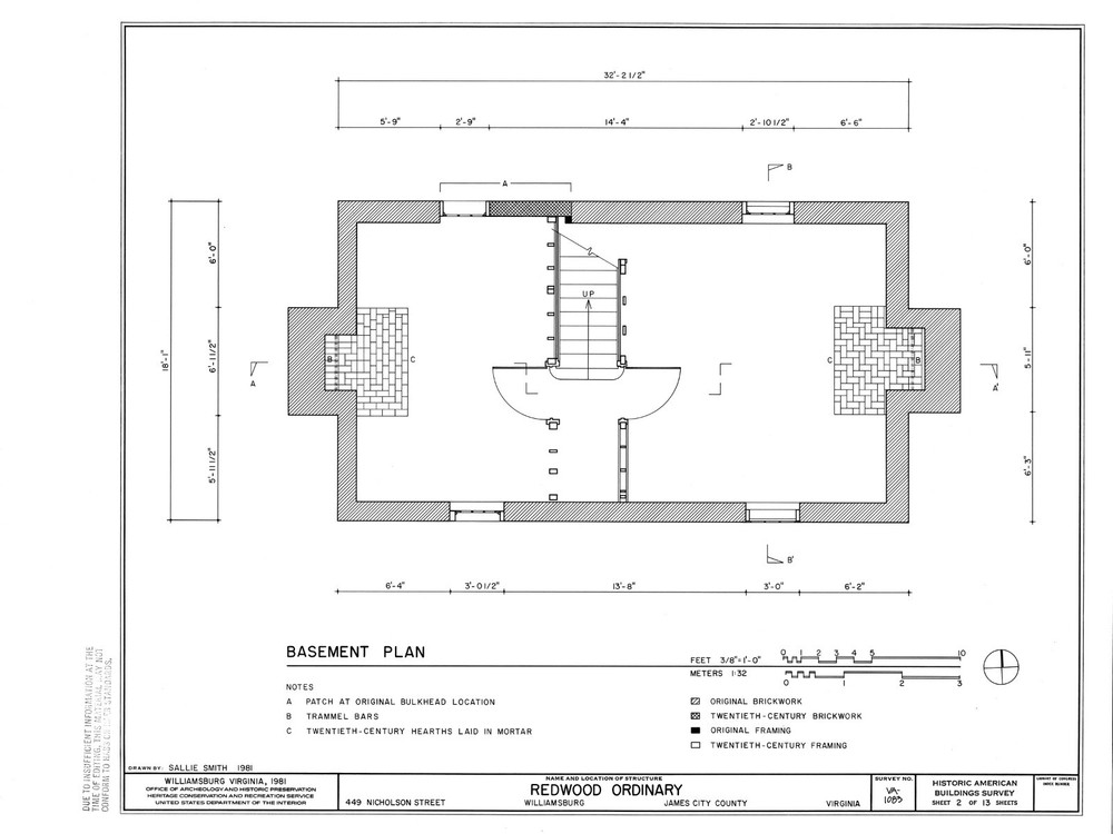 Colonial Williamsburg Timber Framed Cottage - Printed Architectural Plans