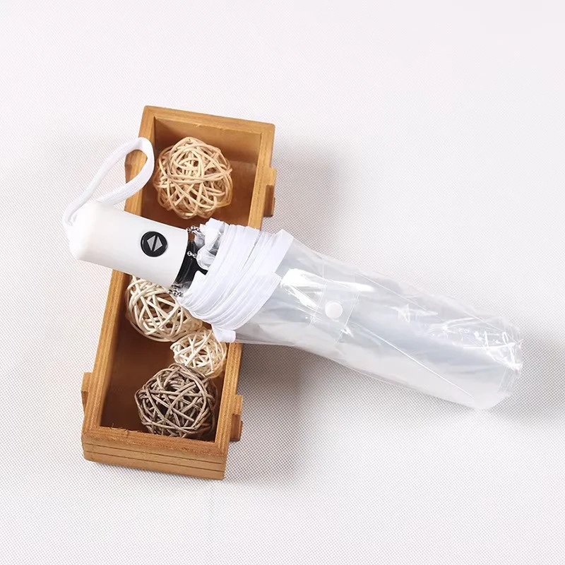 minimalist transparent folding umbrella fully automatic transparent