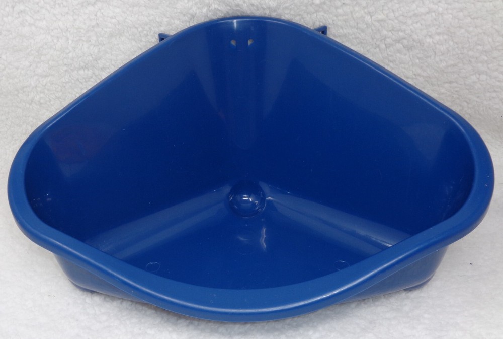Small Animal Corner Blue Litter Pan