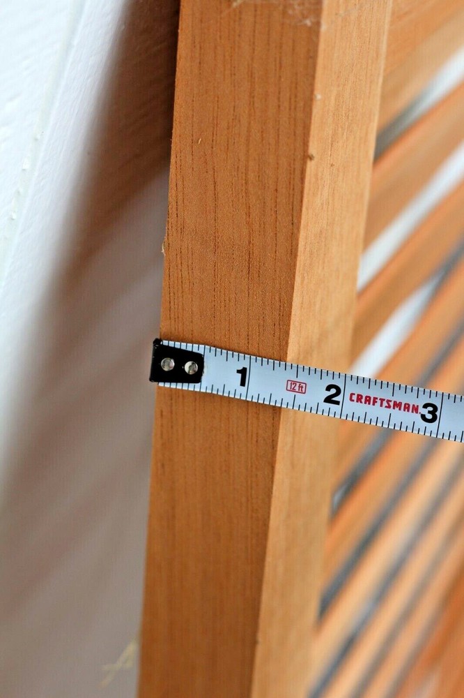 Solid cedar wood shutter 60.5" height 18" width 1 3/8" thick