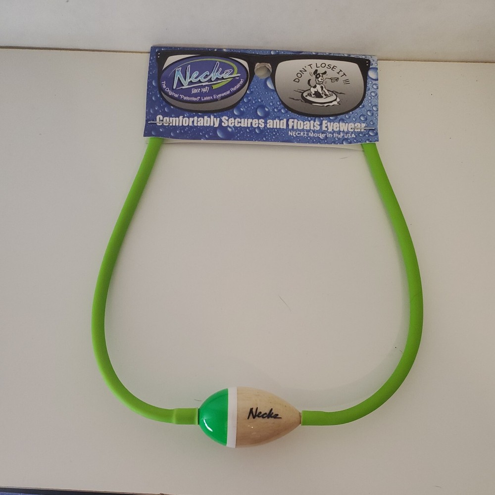 NECKZ FLOATING BALSA WOOD FLOATZ SUNGLASS STRAP Green