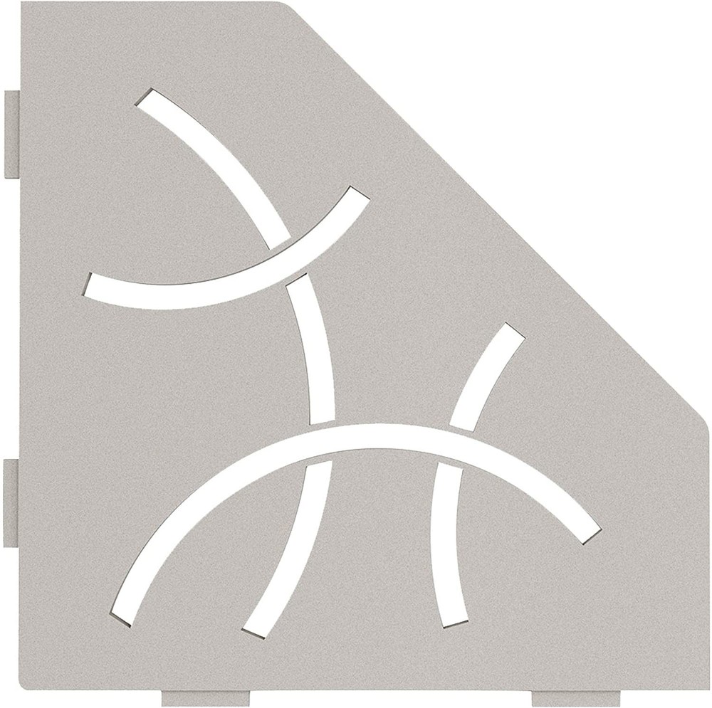 Schluter Systems Pentagonal Corner Shelf-E - Curve Design - Greige (SES2D6TSBG)