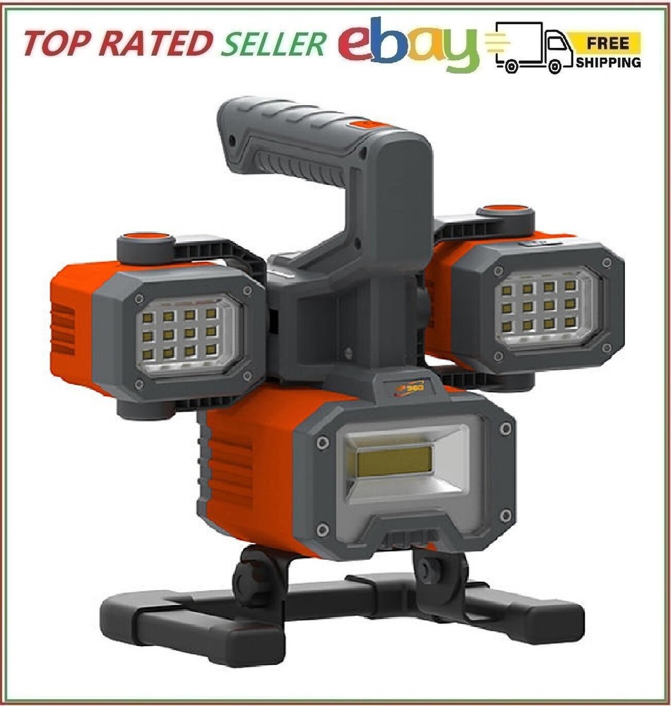 SIRIUS 2000 Lumens Rechargeable LED Worklight and Spotlight