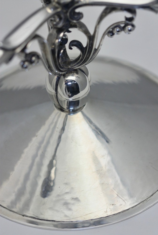 A Silver Three-Light Candelabrum