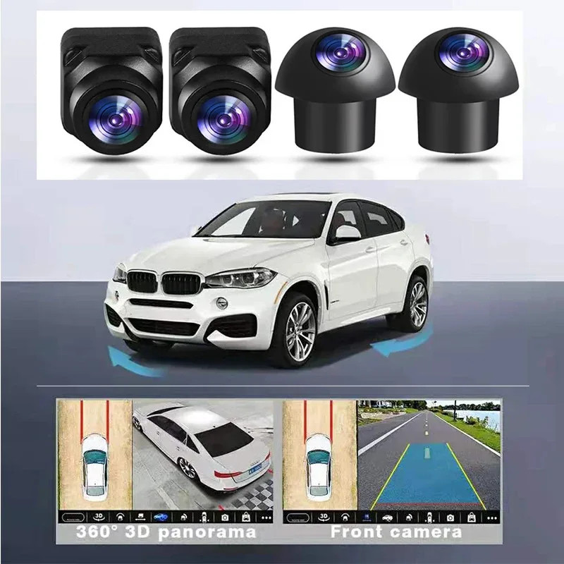 360° Panoramic Car Camera HD,Night Vision,Rear/Front/Left/Right View,Vehicle