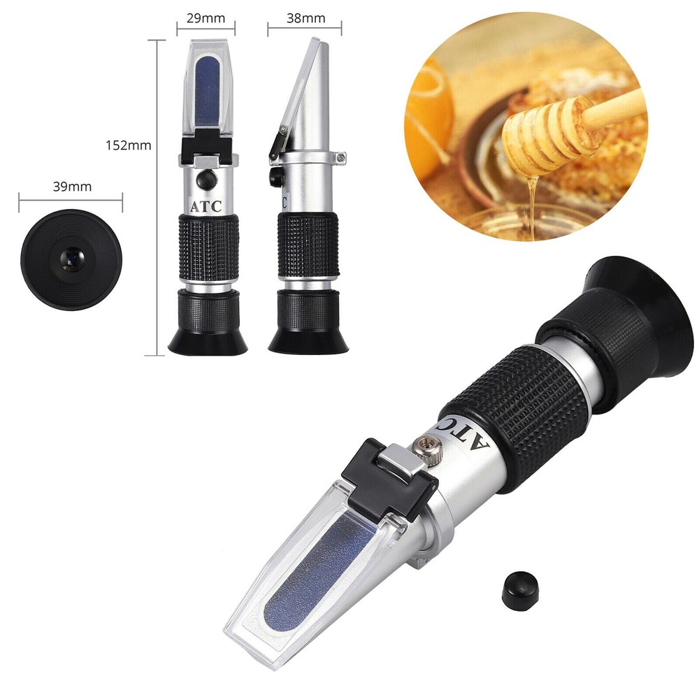 Handheld For Beekeepers Tester With ATC Water Sugar Content Honey Refractometer