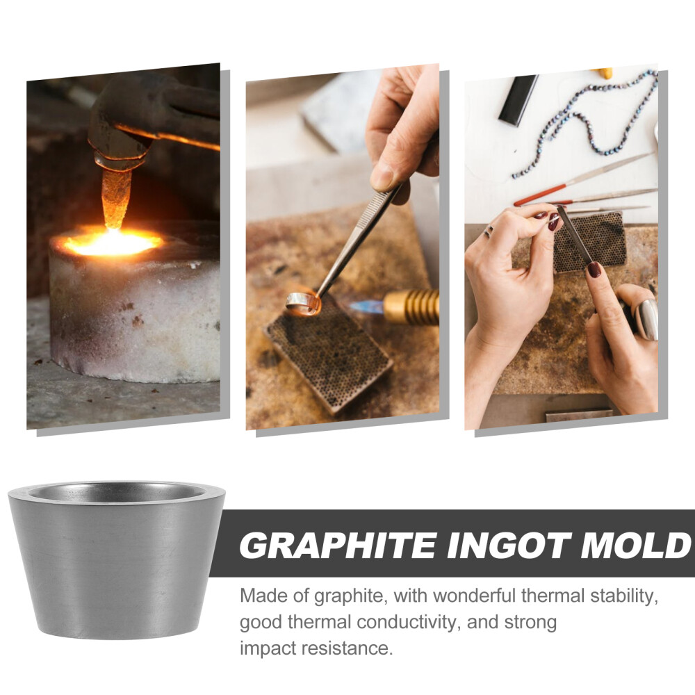1PC Copper Casting Molds Crafts Graphite Ingot Low Energy Consumption Skeleton