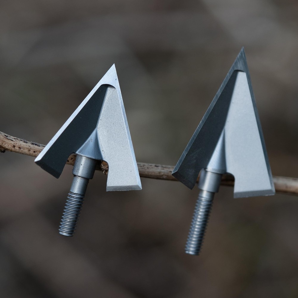 DEEPOWER 4-Pack Archery Broadhead 3 Blade 125/100 Grain Broadhead Solid Hunti...
