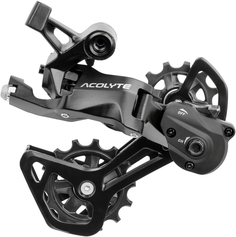 microSHIFT Acolyte RD-M5185M-B SpringLock Rear Derailleur - 8 Speed, Medium