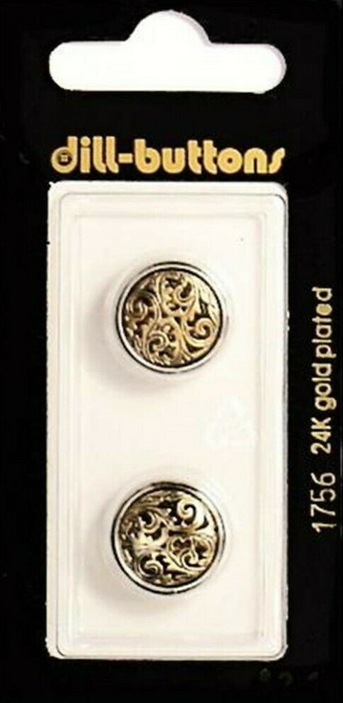 Dill Buttons ~ (1756) - 5/8" - 2 ct