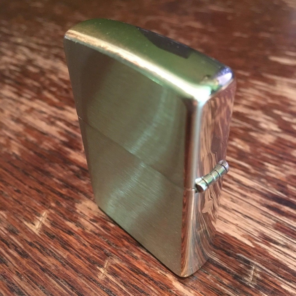 Genuine Zippo brushed solid brass windproof Lighter CASE ONLY No Insert/Box