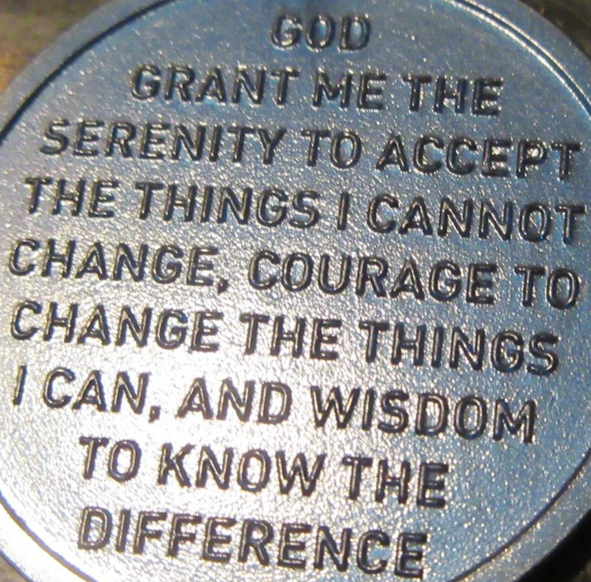 Alcoholics Anonymous Plastic AA 6 month Poker Chip Medallion Token