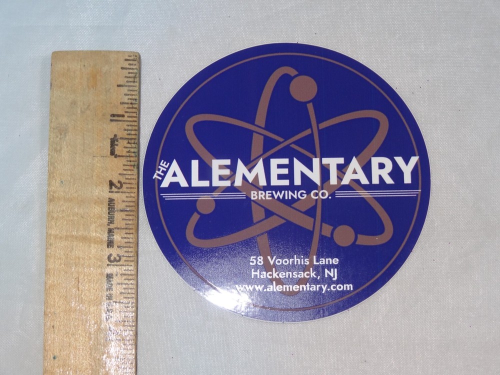 Alementary Brewing Beer Hackensack NJ Science Atom Brewery Sticker