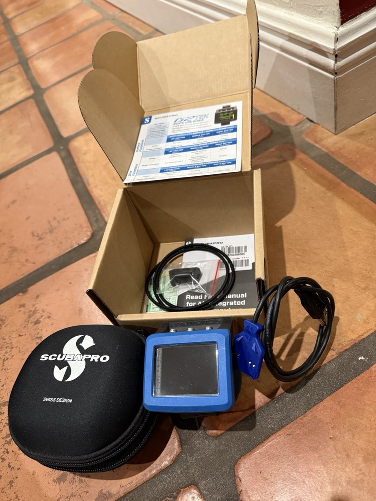 Scubapro G2 Tek Wrist Dive Computer, Blue/Black