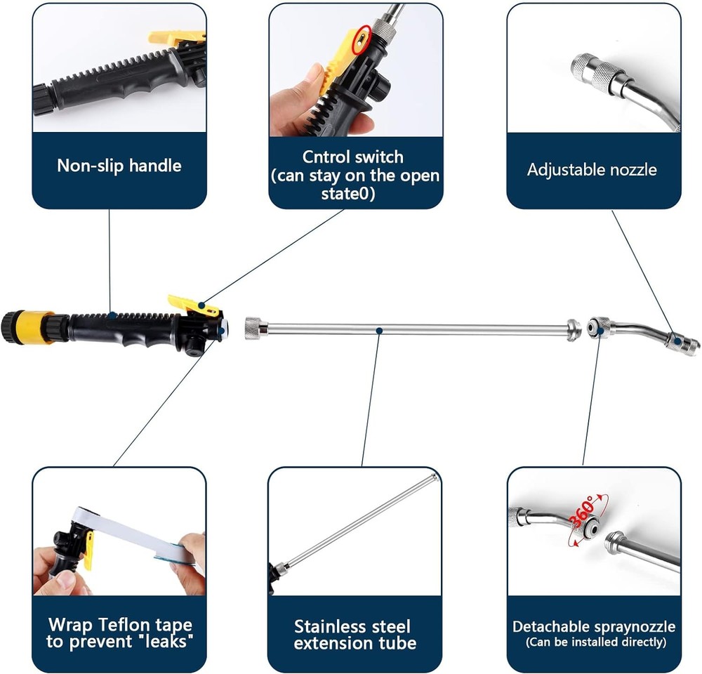 A-Silver - 2pcs Anode Rod & 1pc Flush Wand Socket Seal Tape