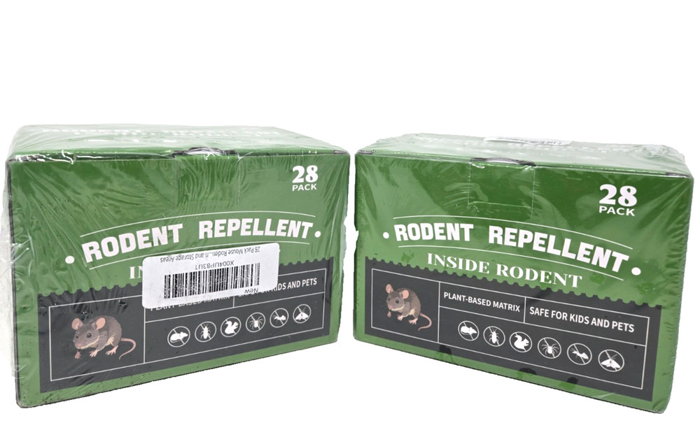 Rodent Repellent, 28 Pack Per Box, (2 Boxes)