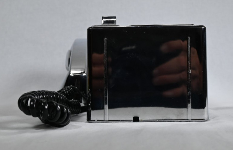 Retro 1956 Payphone Wall-Mount Corded Push Button Phone Silver