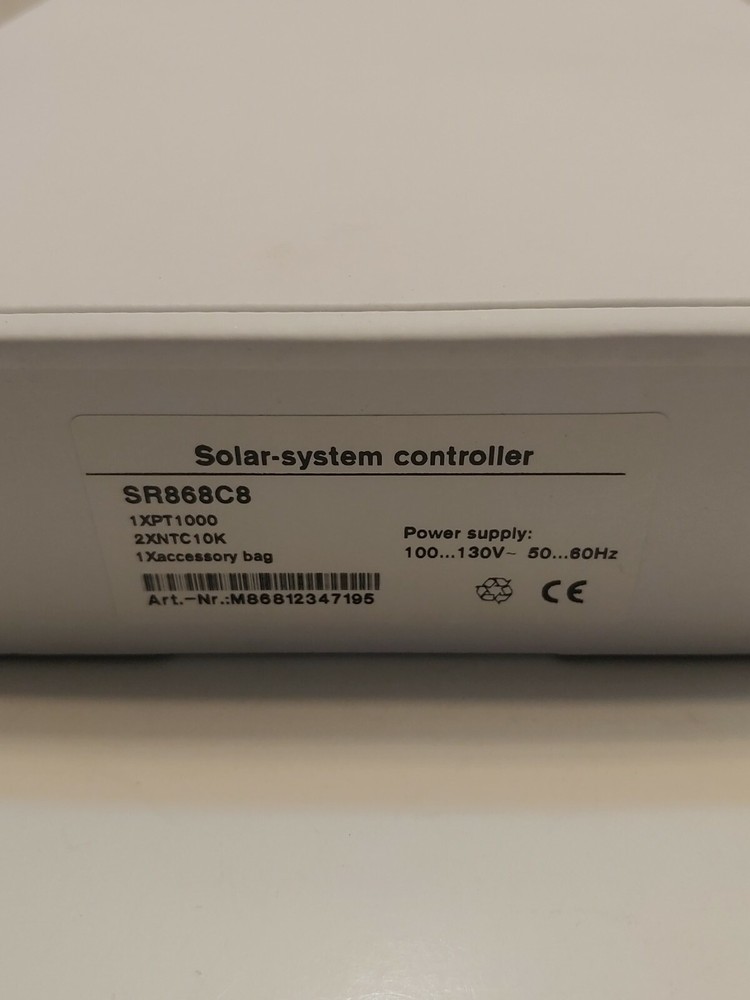 Solar System Controller SR868C8 for Split Pressurized Hot Water Heating System