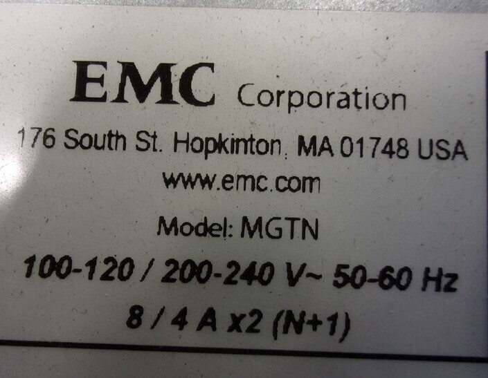 EMC MGTN VMAX 24-Bay Megatron Storage Processor Enclosure SEE NOTES