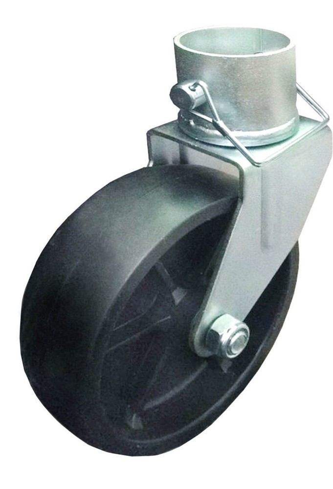 New 6" Trailer Swirl Jack Caster Wheel With Lock Pin - 26024
