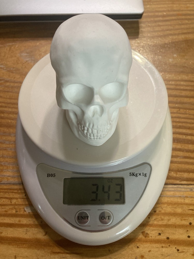 Human Skull Model Solid Plaster Small 3"x 2"x 3" Qty=3🔥🔥🔥🔥🔥🔥