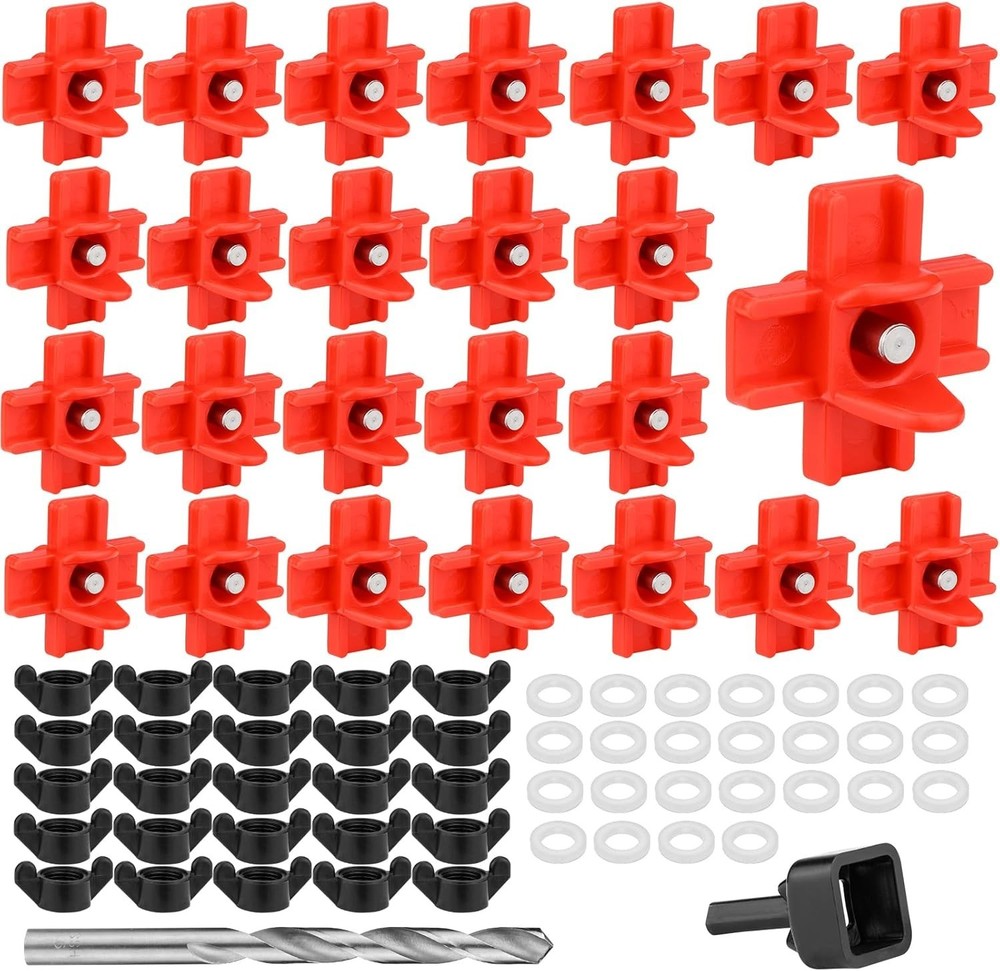 Chicken Water Nipples Automatic Poultry Drinker Kit with Drill Bit Tool 15PCS..