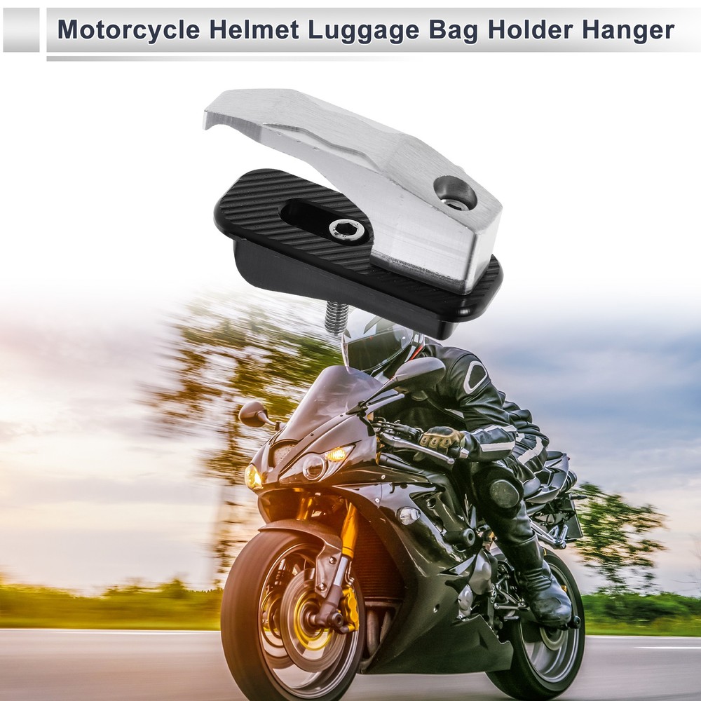 Alluper Alloy Rectangular Hook for Mini For Motorcycle 1 Set Silver Ton