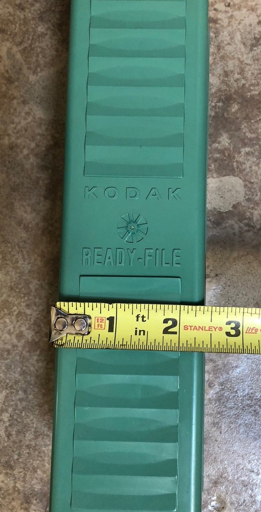 Kodak Ready File 35mm Slide Container Plastic Storage Box 9.5 X 2.5”