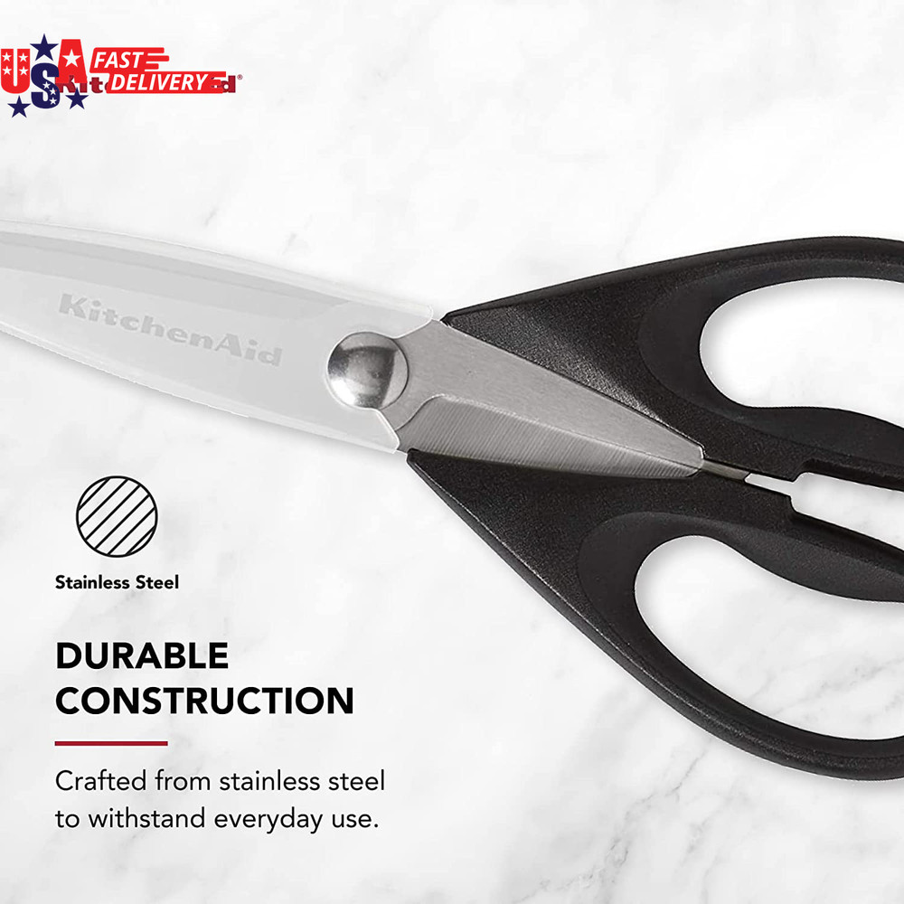 Kitchenaid All Purpose Kitchen Shears with Protective Sheath Durable Stainless S