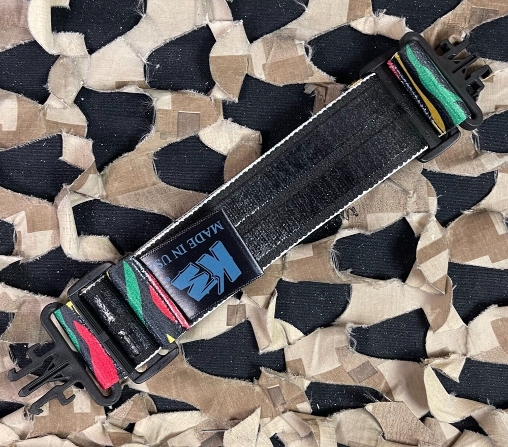 NEW KM Paintball Grill Goggle Strap - Tiger Rasta
