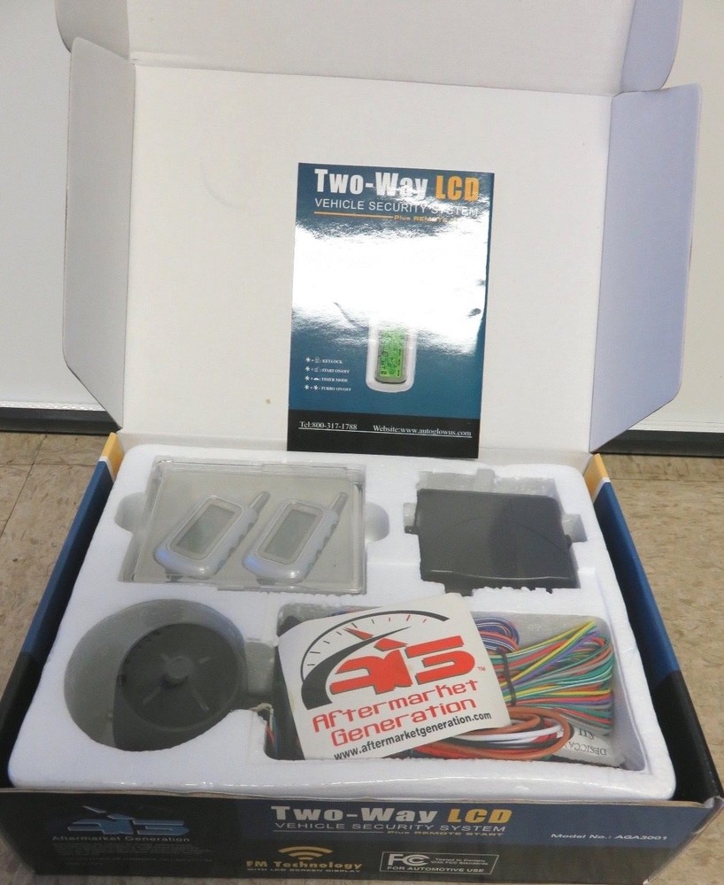 Two-way LCD Vehicle Security System--Includes two 2-way LCD Remotes