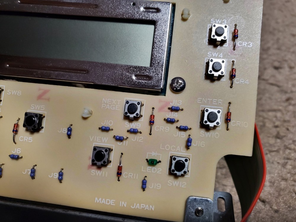 graphtec gp2106 plotter control panel button board Epson display ea-d20025ar