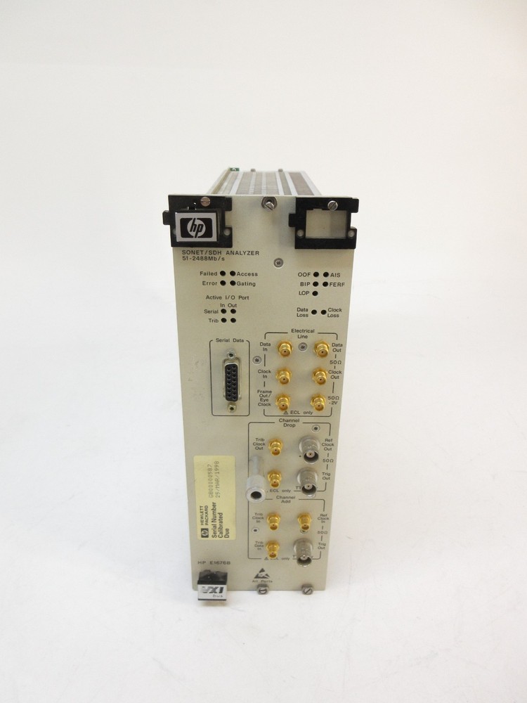 HP E1676B Sonet/SDH Transport Overhead Analyzer VXI Module E1676A/B