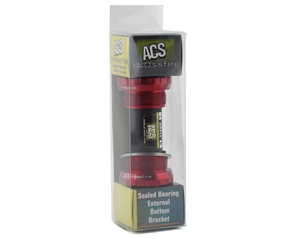ACS Crossfire External Bottom Bracket (Red) [63829-3000]