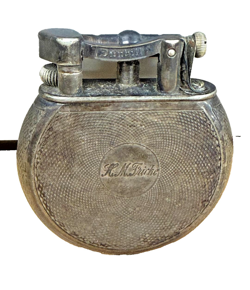 Vintage Dunhill Silver Plate Pocket Lighter