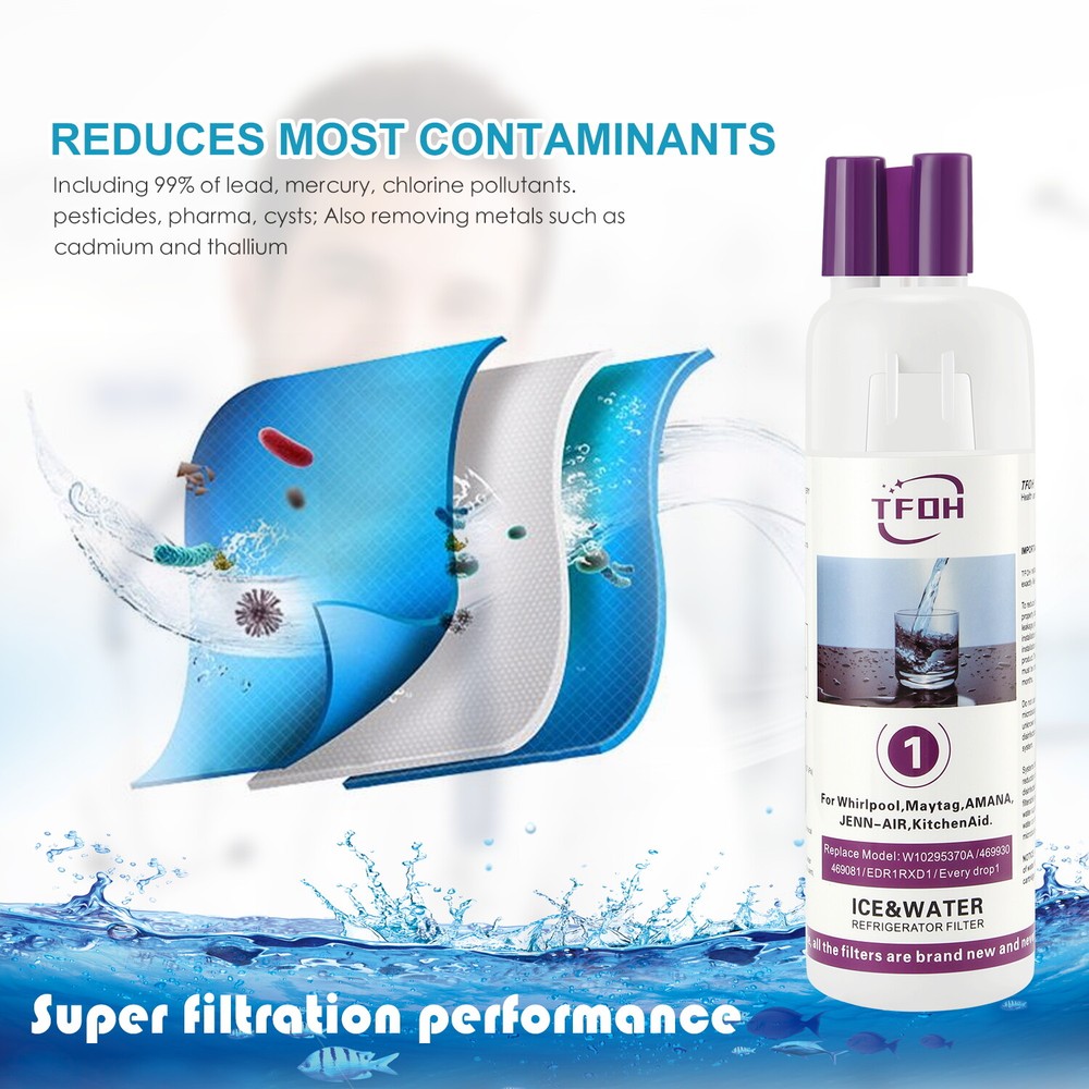 For Refriger²ator Ice Replacement For W10295²370A EDR1²RXD1 Filter 1 9081（3PACK）