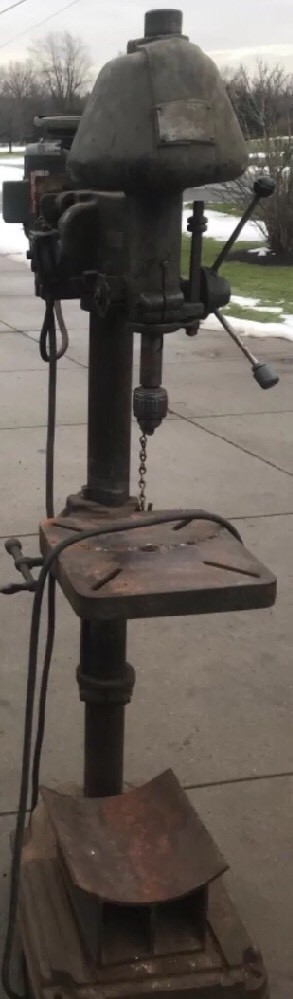 VTG Cincinnati Royal Drill Press Column Base Bracket Off A 3.5 Column
