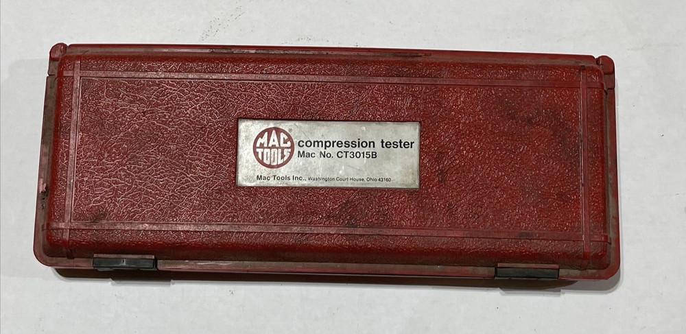 Vintage MAC TOOLS Compression Tester CT3015B with case plus EXTRAS- SEE DETAILS!