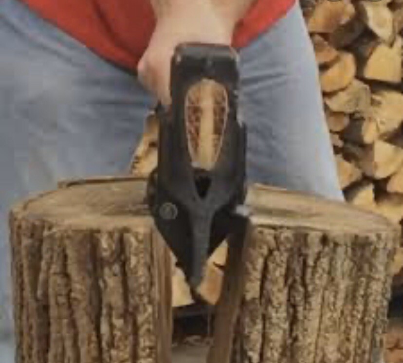 Chopper 1 One Wood Log Splitting Axe Maul Spring Loaded Spreaders New Easy Split