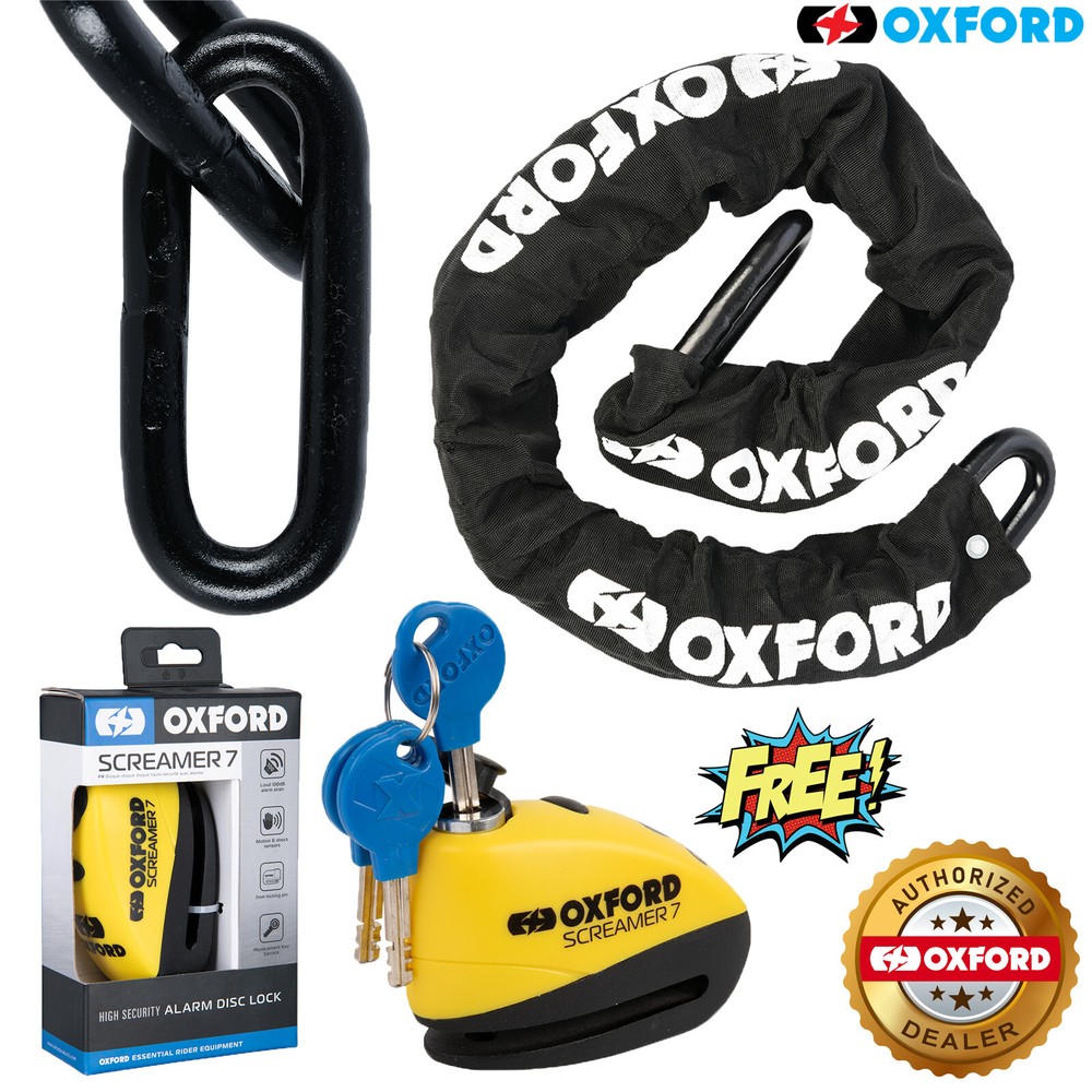 Oxford Beast Motorcycle Security Chain 2.0m x 22mm Sold Secure
