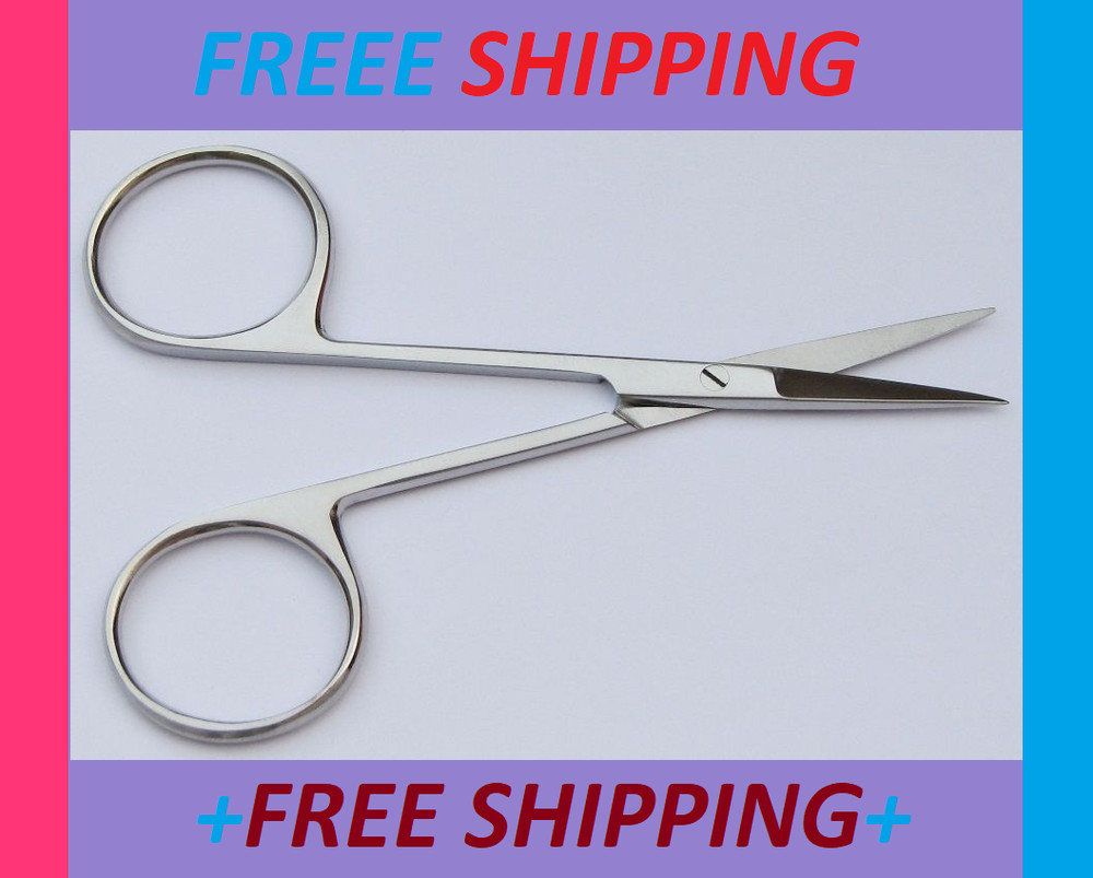 HIGH QUALITY STAINLESS STEEL IRIS MICRO SCISSORS STRAIGHT TIP 4.5