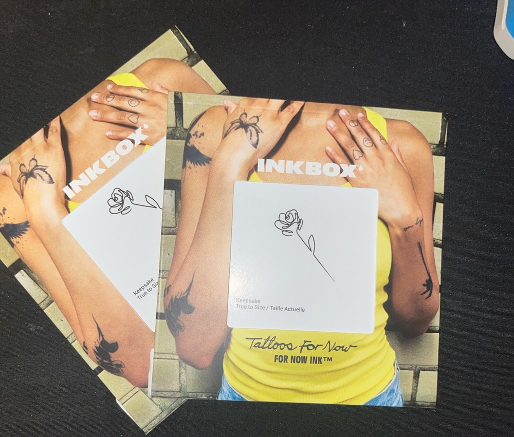 (2) Inkbox Keepsake Flower Temporary Tattoos