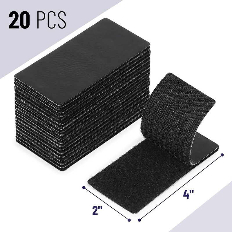 Heavy Duty Hook & Loop Tape 20 Pcs Strong Adhesive Strips DIY Projects New